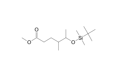 Hexanoic acid, 4-methyl-5-([1-(1,1-dimethylethyl)-1,1-dimethylsilyl]oxy)-methyl ester