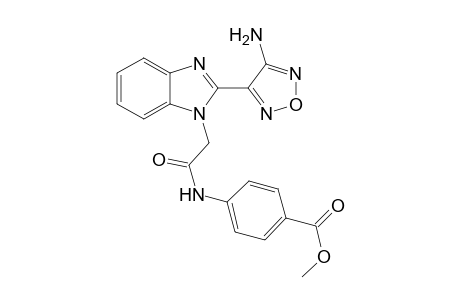 methyl 4-({[2-(4-amino-1,2,5-oxadiazol-3-yl)-1H-benzimidazol-1-yl]acetyl}amino)benzoate