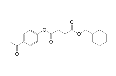 Succinic acid, cyclohexylmethyl 4-acetylphenyl ester