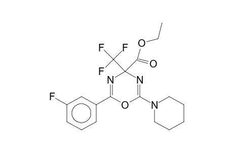 Ethyl 2-(3-fluorophenyl)-6-piperidino-4-(trifluoromethyl)-1,3,5-oxadiazine-4-carboxylate