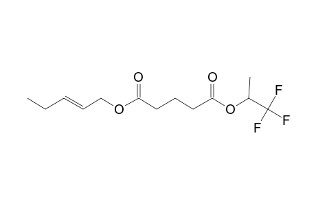 Glutaric acid, pent-2-en-1-yl 1,1,1-trifluoroprop-2-yl ester