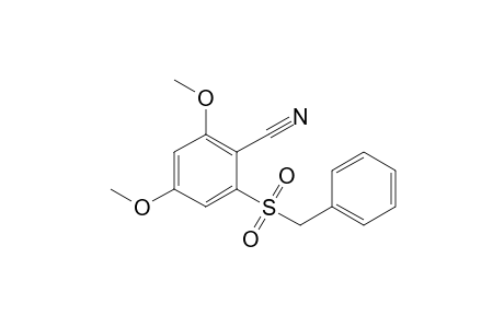 2-Benzylsulfonyl-4,6-dimethoxybenzonitrile