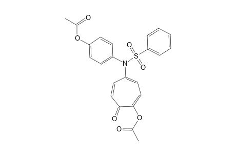 4'-hydroxy-N-(4-hydroxy-5-oxo-1,3,6-cycloheptatrien-1-yl)benzenesulfonanilide, diacetate