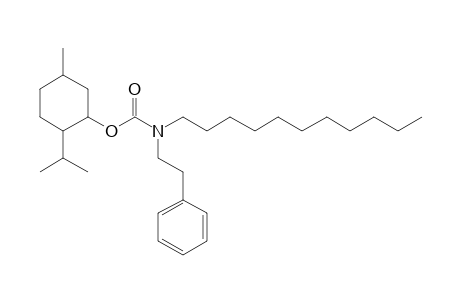 Carbonic acid, monoamide, N-(2-phenylethyl)-N-undecyl-, menthyl ester