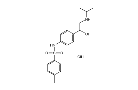 4'-[1-hydroxy-2-(isopropylamino)ethyl]-p-toluenesulfonanilide, hydrochloride