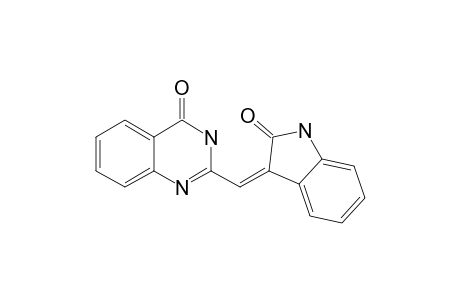 (Z)-2-((2'-OXOINDOLIN-3'-YLIDENE)-METHYL)-QUINAZOLIN-4-(3-H)-ONE;SCHIZOCOMMUNIN;SYNTHETIC