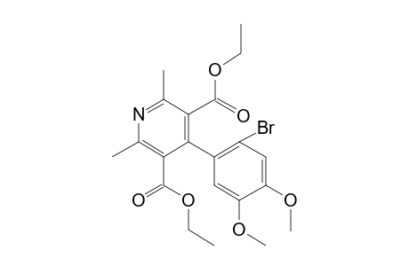 Diethyl 4-(2-bromo-4,5-dimethoxyphenyl)-2,6-dimethyl-3,5-pyridinedicarboxylate