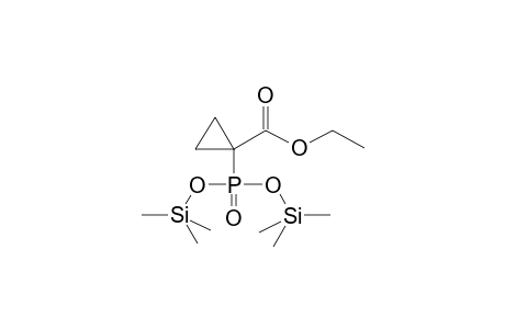 1-BIS(TRIMETHYLSILYLOXY)PHOSPHORYL-1-CYCLOPROPANCARBOXYLIC ACID, ETHYLESTER