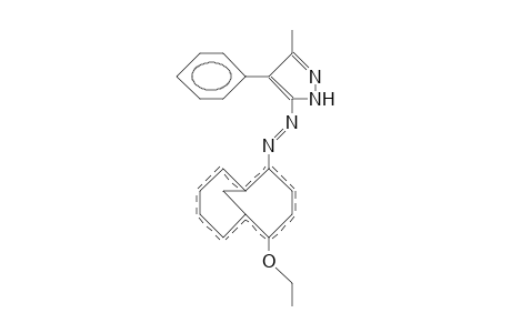 2-Ethoxy-1,6-methano-(10)annulene 5-azo-derivative