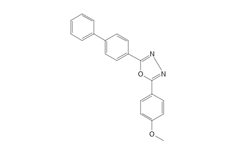 2-(4-biphenylyl)-5-(p-methoxyphenyl)-1,3,4-oxadiazole