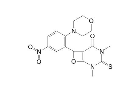 3,5-Dimethyl-8-(2-morpholin-4-yl-5-nitro-phenyl)-4-sulfanylidene-7-oxa-3,5-diazabicyclo[4.2.0]oct-1(6)-en-2-one