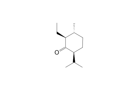 (-)-2-ETHYL-MENTHONE;(2S,3R,6S)-6-ISOPROPYL-2-ETHYL-3-METHYL-CYCLOHEXAN-1-ONE