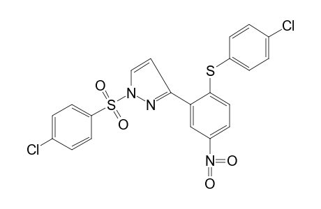 1-[(p-chlorophenyl)sulfonyl]-3-{2-[(p-chlorophenyl)thio]-5-nitrophenyl}pyrazole