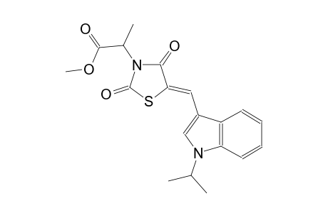 methyl 2-{(5Z)-5-[(1-isopropyl-1H-indol-3-yl)methylene]-2,4-dioxo-1,3-thiazolidin-3-yl}propanoate