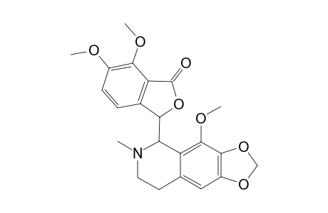 1(3H)-Isobenzofuranone, 6,7-dimethoxy-3-(5,6,7,8-tetrahydro-4-methoxy-6-methyl-1,3-dioxolo[4,5-g]isoquinolin-5-yl)-, [S-(R*,S*)]-