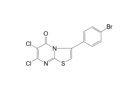 3-(p-BROMOPHENYL)-6,7-DICHLORO-5H-THIAZOLO[3,2-a]PYRIMIDIN-5-ONE