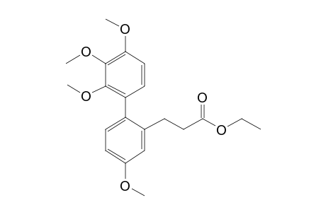 Benzenepropionic acid, 3-methoxy-6-(2,3,4-trimethoxyphenyl)-, ethyl ester