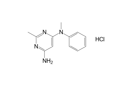 4-amino-6-(N-methylanilino)-2-methylpyrimidine, hydrochloride