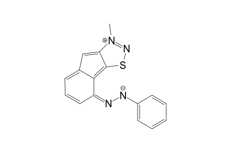 2-(3'-Methyl-2H-indeno[1,2-d]-1,2,3-thiadiazol-3'-ium-8'-ylidene]-1-phenylhydrazin-1-ide