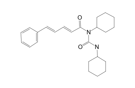 1,3-Dicyclohexyl-1-[5-phenyl-2,4-pentadienoyl]urea