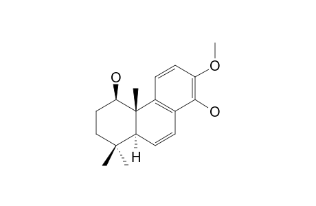 1-beta,14-Dihydroxy-13-methoxy-6,8,11,13-podocarpatetraone