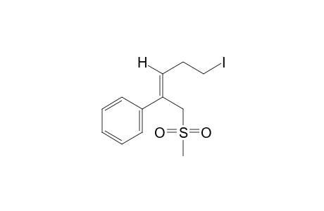 (Z)-5-iodo-2-phenyl-2-pentenyl methyl sulfone