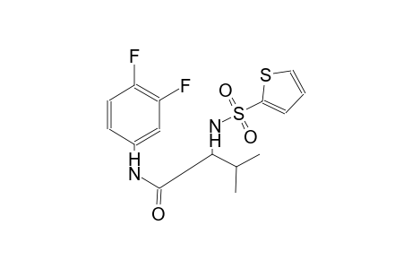 N-(3,4-difluorophenyl)-3-methyl-2-[(2-thienylsulfonyl)amino]butanamide