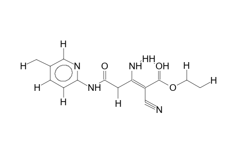 4-[N-(5-METHYLPYRID-2-YL)CARBAMOYL]-3-AMINO-2-CYANOBUTEN-2-OIC ACID,ETHYL ESTER