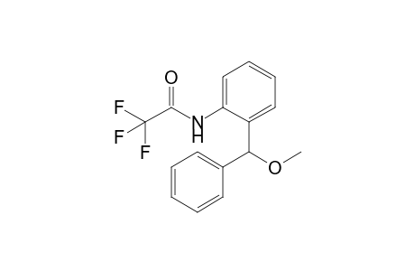 2,2,2-tris(fluoranyl)-N-[2-[methoxy(phenyl)methyl]phenyl]ethanamide