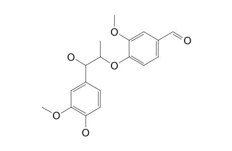 PERSEAL-A;ERYTHRO-1-(4-HYDROXY-3-METHOXYPHENYL)-2-(4-FORMYL-2-METHOXYPHENOXY)-PROPAN-1-OL