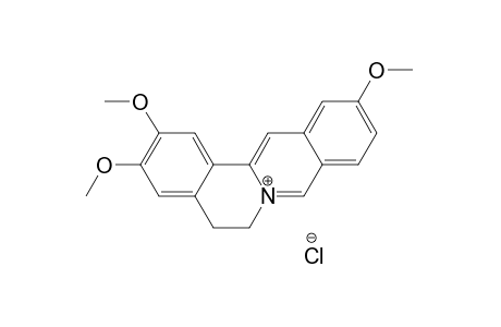 Berbinium, 7,8,13,13a-tetradehydro-2,3,11-trimethoxy-, chloride