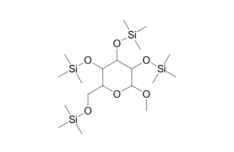 Glucopyranoside <methyl .alpha.-D->, tetra-TMS