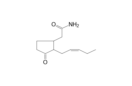 2-(3-Oxo-2-pent-2-enylcyclopentyl)acetamide
