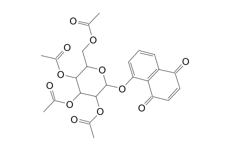 5,8-Dioxo-5,8-dihydro-1-naphthalenyl 2,3,4,6-tetra-o-acetylhexopyranoside