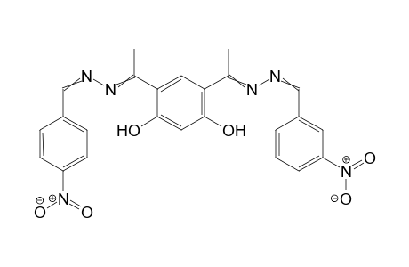 4-[C-methyl-N-[(3-nitrophenyl)methyleneamino]carbonimidoyl]-6-[C-methyl-N-[(4-nitrophenyl)methyleneamino]carbonimidoyl]benzene-1,3-diol