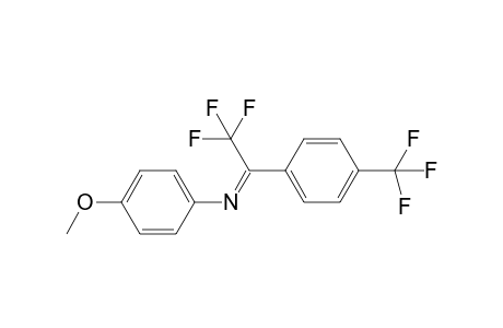 4-Methoxy-N-(2,2,2-trifluoro-1-(4-(trifluoromethyl)phenyl)ethylidene)aniline