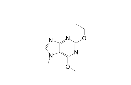 7H-Purine, 6-methoxy-7-methyl-2-propoxy-