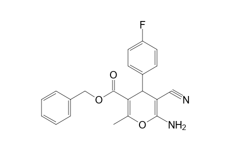 Benzyl 6-amino-5-cyano-4-(4-fluorophenyl)-2-methyl-4H-pyran-3-carboxylate