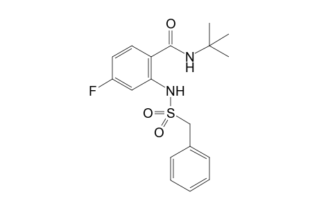 N-(tert-Butyl)-4-fluoro-2-[(phenylmethyl)sulfonamido]benzamide