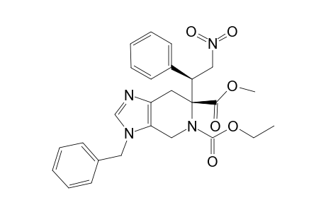 METHYL-(6R*,1'S*)-3-BENZYL-5-ETHYLOXYCARBONYL-6-(2'-NITROETHYL-1'-PHENYL)-4,5,6,7-TETRAHYDRO-3H-IMIDAZO-[4,5-C]-PYRIDIN-6-CARBOXYLATE