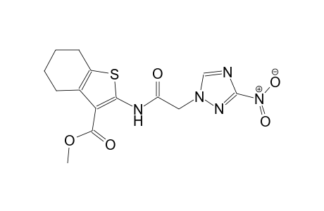 benzo[b]thiophene-3-carboxylic acid, 4,5,6,7-tetrahydro-2-[[(3-nitro-1H-1,2,4-triazol-1-yl)acetyl]amino]-, methyl ester