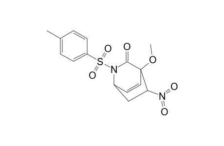 4-Methoxy-2-(4'-methylbenzenesulfonyl)-5-exo-nitro-3-oxo-2-azabicyclo[2.2.2]oct-7-ene