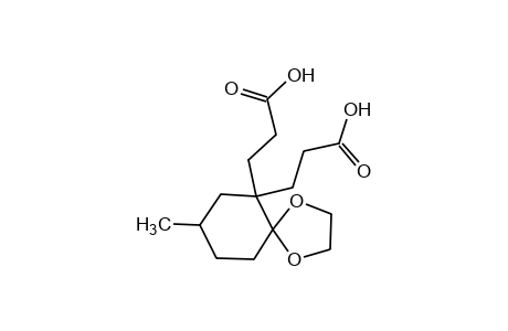 8-methyl-1,4-dioxaspiro[4,5]decane-6,6-dipropionic acid