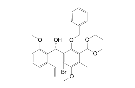 (S)-[2-(benzyloxy)-6-bromo-3-(1,3-dioxan-2-yl)-5-methoxy-4-methylphenyl](2-methoxy-6-vinylphenyl)methanol