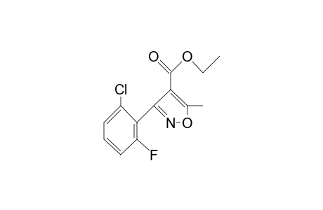 4-Isoxazolecarboxylic acid, 3-(2-chloro-6-fluorophenyl)-5-methyl-, ethyl ester