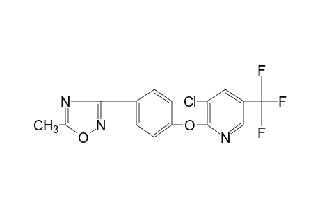 3-{p-{[3-chloro-5-(trifluoromethyl)-2-pyridyl]oxy}phenyl}-5-methyl-1,2,4-oxadiazole