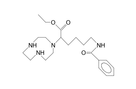 1-(5-Benzamido-1-ethoxycarbonyl-pentyl)-1,4,7-triaza-cyclononane