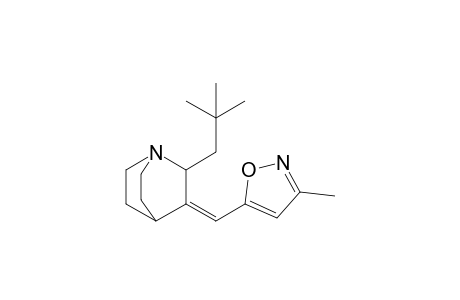 (Z)-(RS)-3-(3-Methylisoxazol-5-ylmethylene)-2-(2,2-dimethylpropyl)-1-azabicyclo[2.2.2]octane