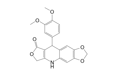 9-(3,4-Dimethoxyphenyl)-6,9-dihydro[1,3]dioxolo[4,5-g]furo[3,4-b]quinolin-8(5H)-one