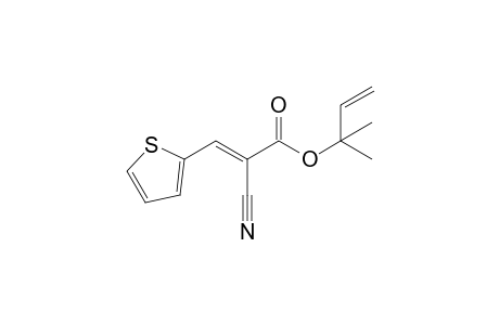 1",1"-Dimethyl-2"-propenyl 2-cyano-3-(2'-thienyl)-2-propenoate